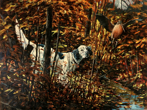 Tom Goldsmith - Early Season Jitters - oil on panel - 15 x 20