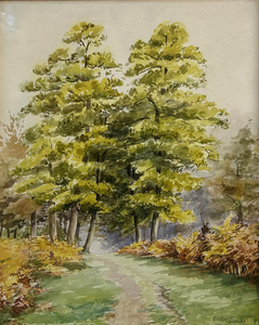 Hattie Saussy - Trees - watercolor - 13 x 10